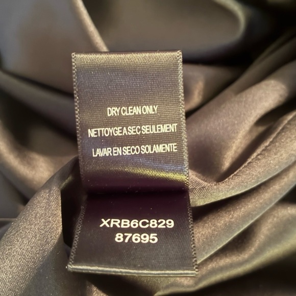 NWT BCBG PARIS BLACK AND CREAM RUFFLED COCKTAIL DRESS SIZE 8 - Picture 14 of 15